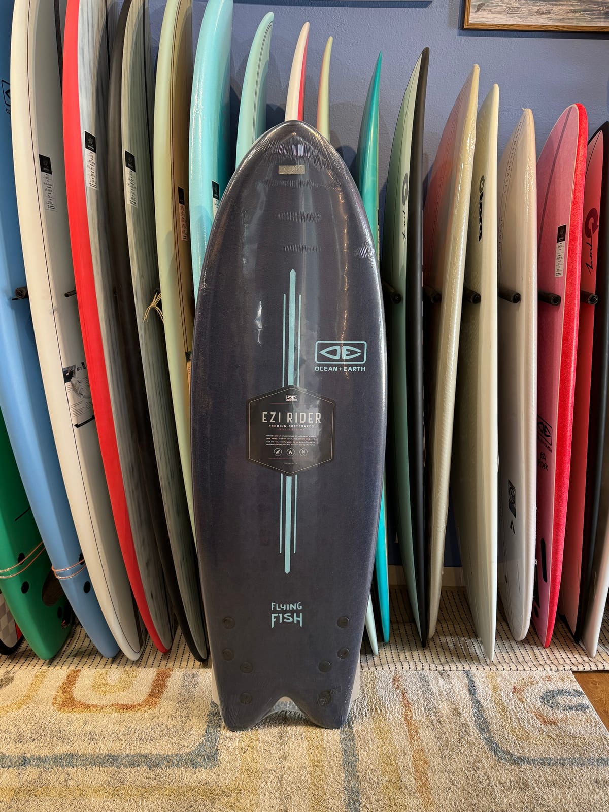 【EC Surfboards フィッシュ 5’3】 Flying Fish Ezi-Rider 5'8 Quad Softboard | Jah Shaka | Jah Shaka